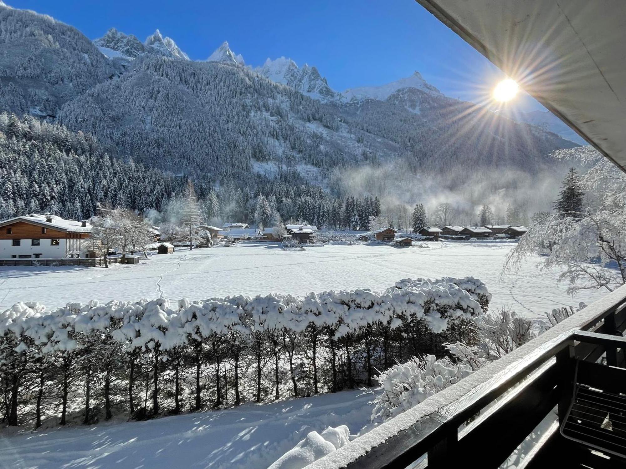 Residence Bois Du Bouchet, Appartement Vue Montagne, Calme, Parking Gratuit, Proche Centre Chamonix Exteriör bild